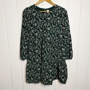 GAP Kids Green 100% Cotton Corduroy Floral Dress. Size XXL.